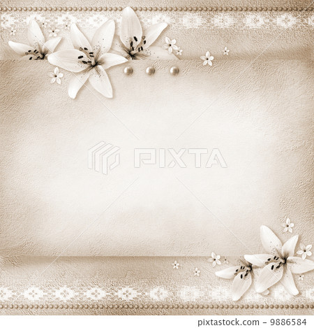 wedding background with flowers for congratulations and invitat