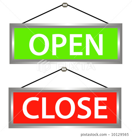 插图素材: open and close icons