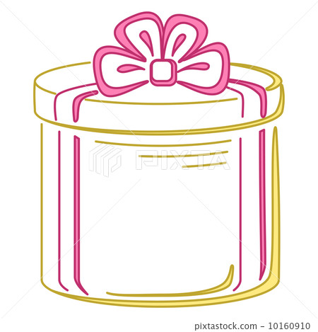 插图素材: gift box round, pictogram