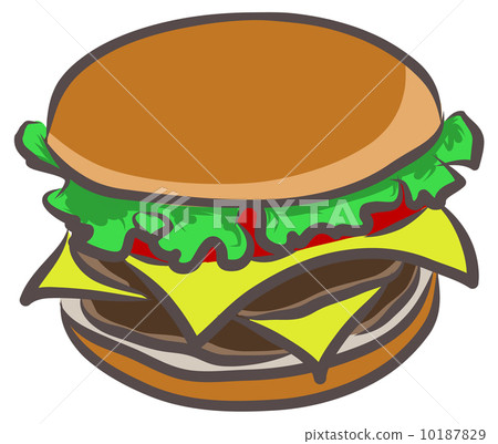 图库插图: hamburger vector