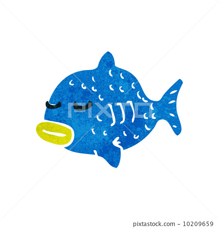 cartoonfish,Animewallpaper 插图素材: retro cartoon fish