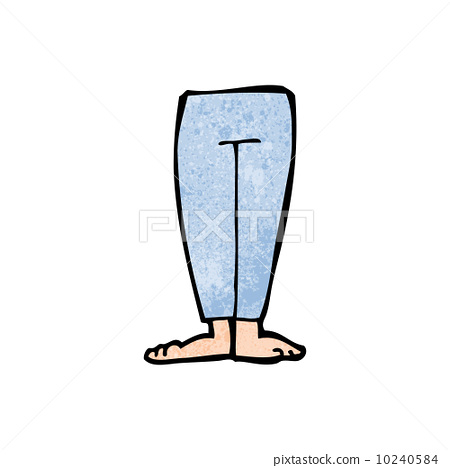 图库插图: cartoon legs