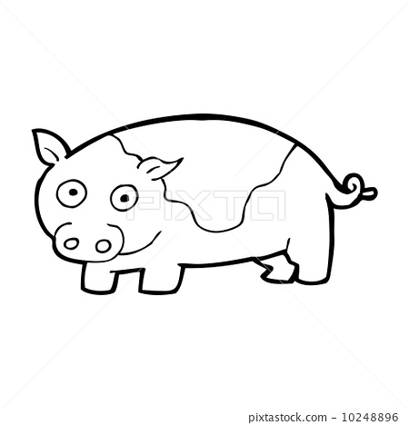 插图素材: cartoon pig