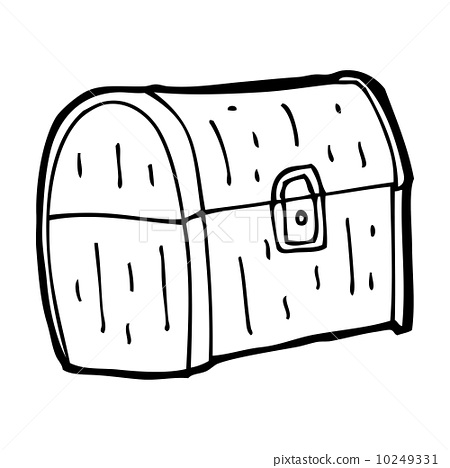 图库插图: cartoon treasure chest