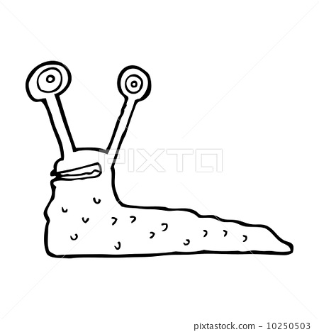 插图 鼻涕虫 cartoon slug