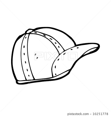 插图素材: cartoon old school cap