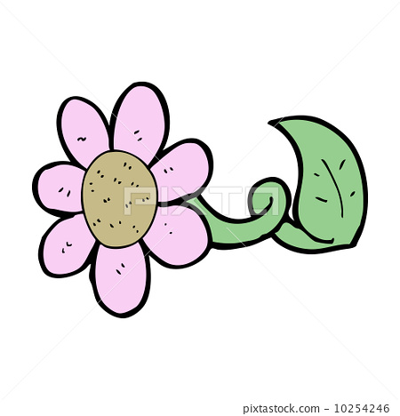 插图素材: cartoon flower