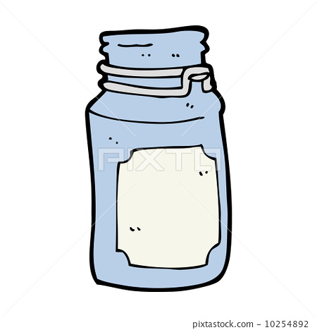 cartoon kitchen jar