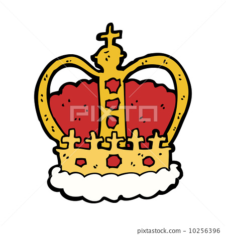 图库插图 cartoon royal crown