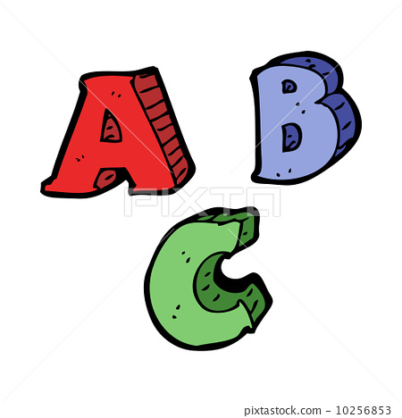 插图素材: cartoon abc letters