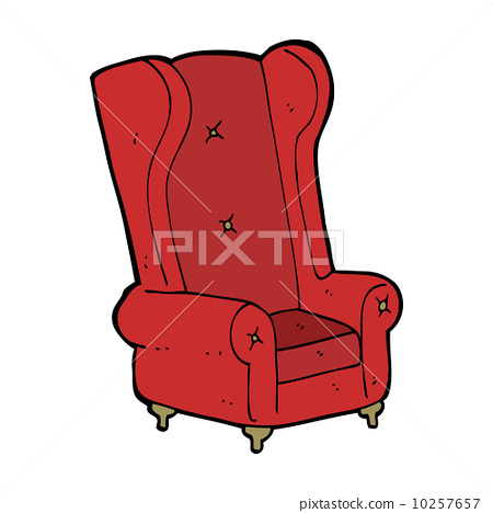 cartoon old armchair