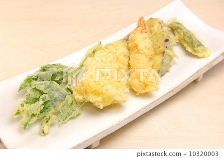 图库照片: 天妇罗 蔬菜 鹤嘴鱼