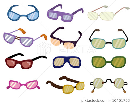 插图素材: cartoon glasses icon