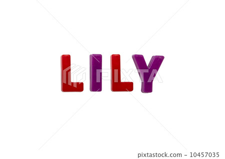 letter magnets lily