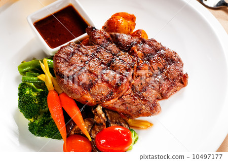 照片: grilled ribeye steak