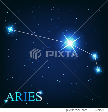 Vector Of The Aries Zodiac Sign Of The Stock Illustration