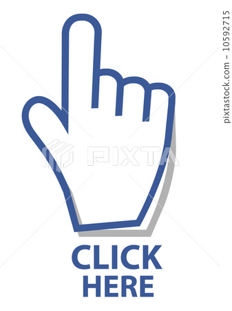 插图素材 mouse hand cursor click button vector illustration