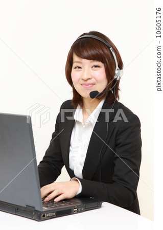 stock photo: telephone operator