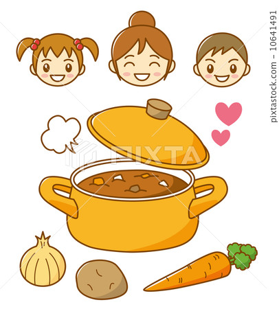 图库插图 我喜欢咖喱!