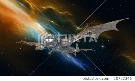 stock illustration: spacecraft, spaceship, spaceships