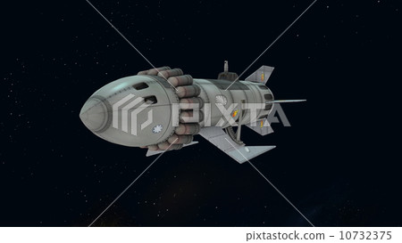 stock illustration: spacecraft, spaceship, spaceships