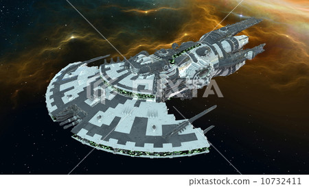 stock illustration: spaceship