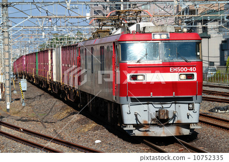 stock photo: eh 500 - 40 container freight train
