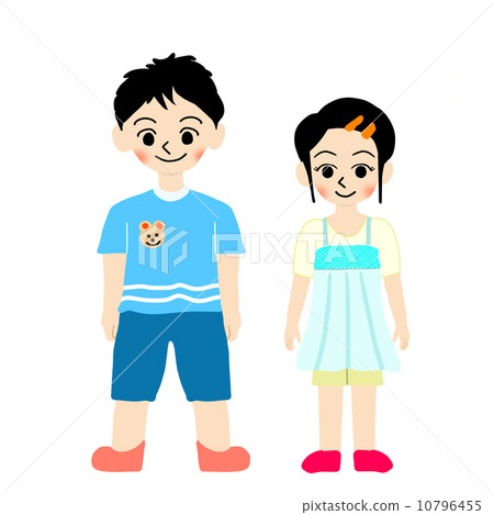 illustration : siblings, younger sister, illustration