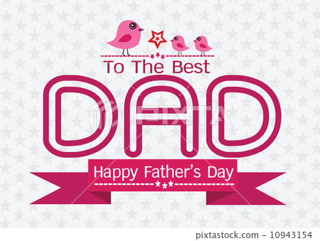 插图素材: happy fathers day card idea design for your dad