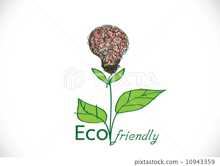 light bulb plant growing green eco energy concept , eco friendly
