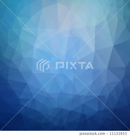 插图素材: abstract blue background, triangle design vector