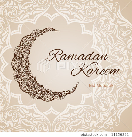 图库插图: ramadan kareem greeting card