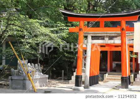 图库照片: 藤森神社