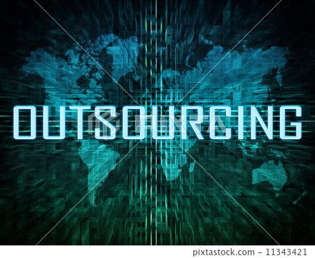 图库插图: outsourcing