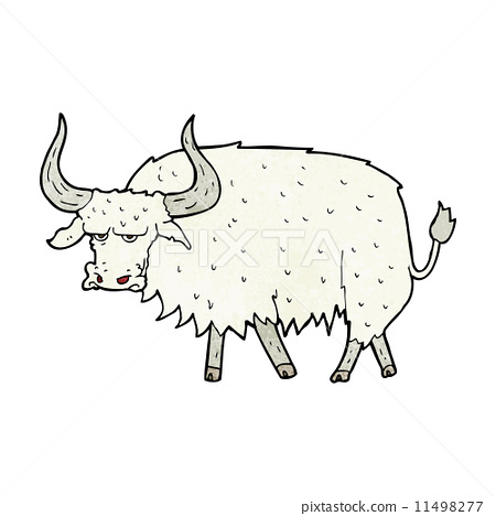 cartoon annoyed hairy ox 11498277