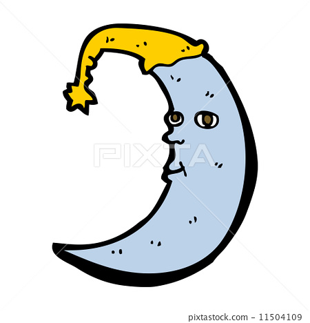 sleepy moon cartoon 11504109