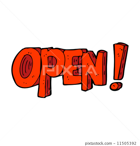 插图素材: cartoon open symbol