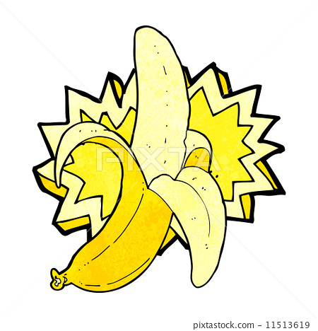 cartoon banana symbol