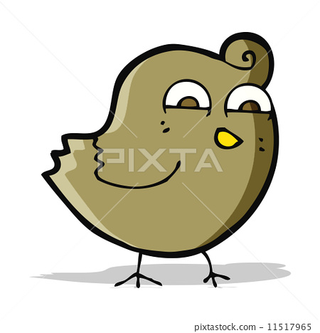 图库插图: cartoon funny bird