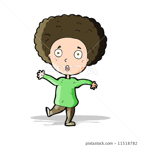 cartoon startled person