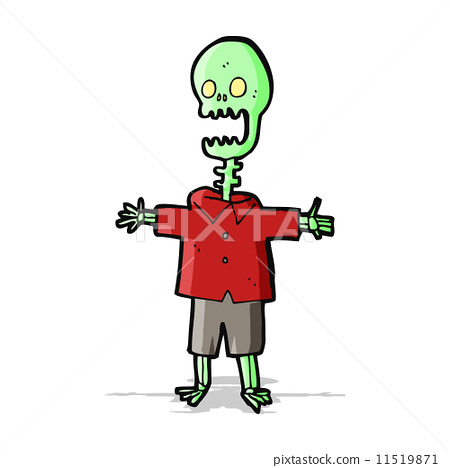 cartoon skeleton