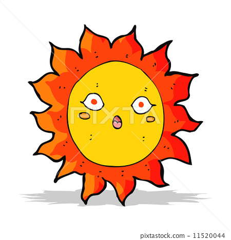 插图素材: cartoon sun