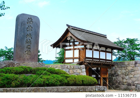 松城城堡(北寺门)和凯金城堡遗址纪念碑-图库照片[11536735 pixta