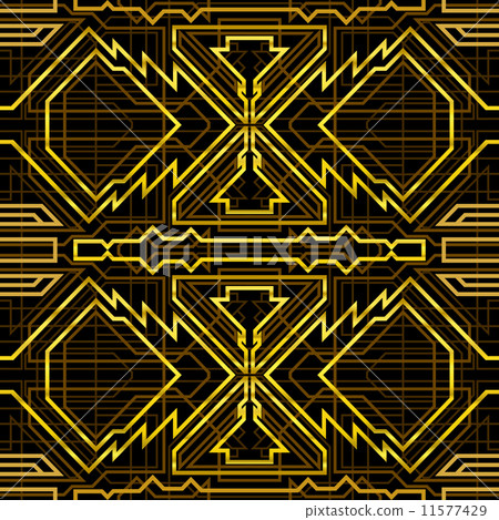 插图素材: art deco grille