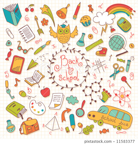 插图素材: back to school