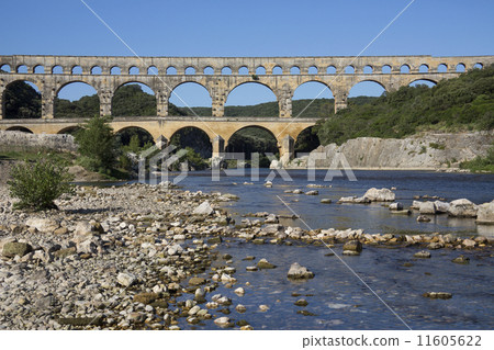 图库照片: pont du gard - south of france