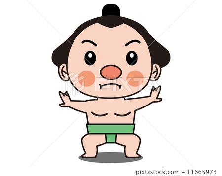 图库插图: 相扑摔跤手