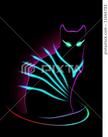 插图素材: neon cat 查看全部