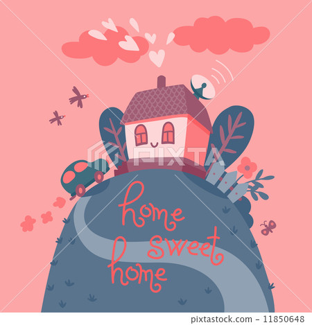 图库插图 home sweet home.