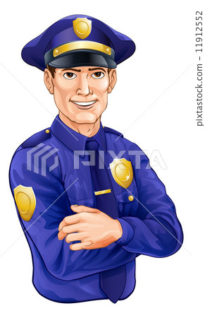 插图素材: policeman character